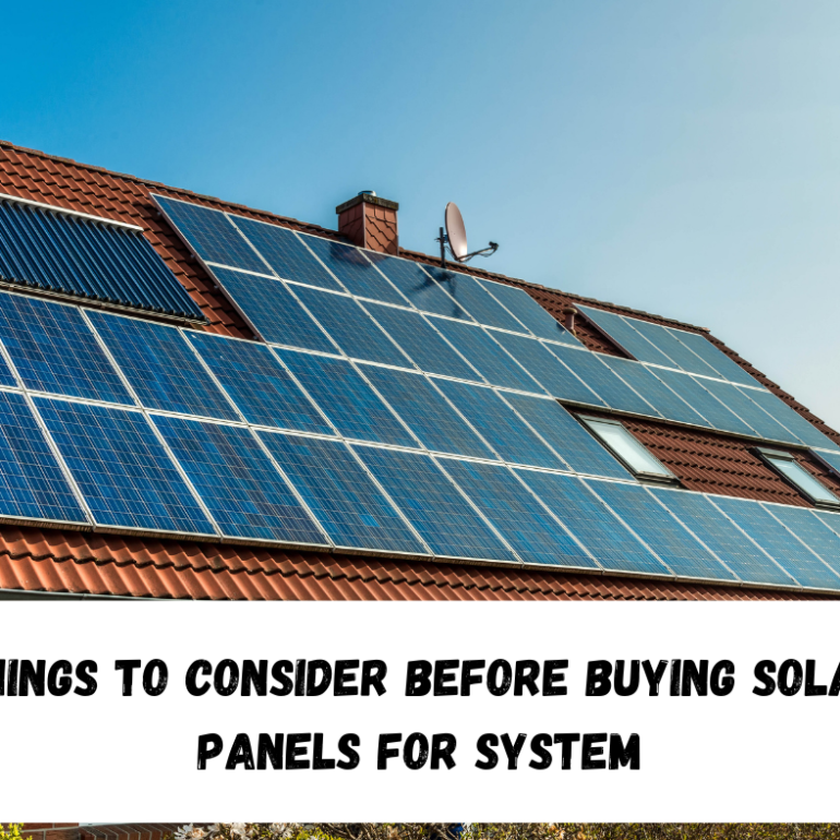 Solar Panels For System